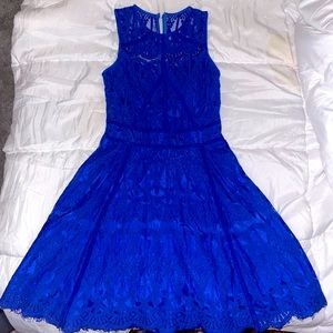 Royal blue lace dress